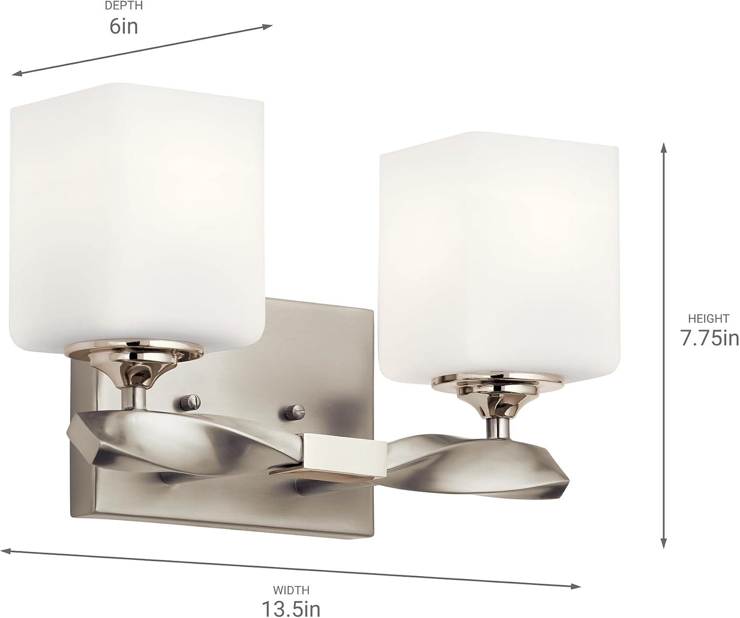 Kichler Lighting Marette 2 - Light Vanity in  Brushed Nickel