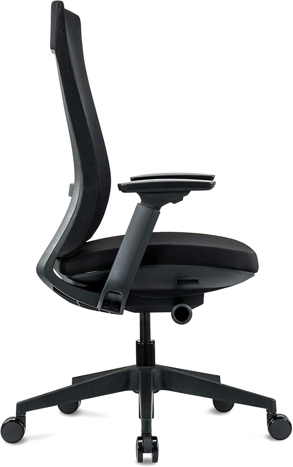 Elevate High-Back Executive Mesh and Fabric Swivel Chair in Black