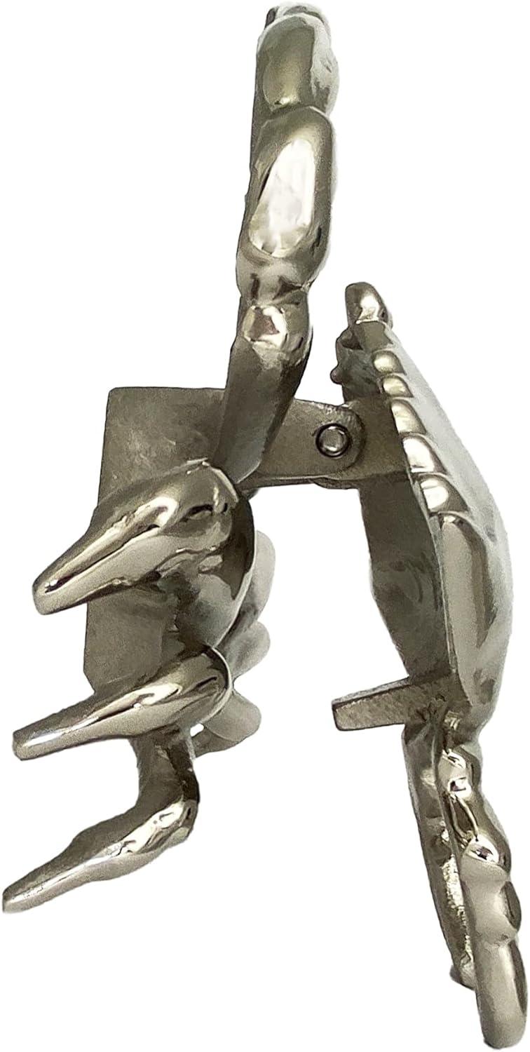 Nickel Silver Coastal Crab Solid Brass Door Knocker