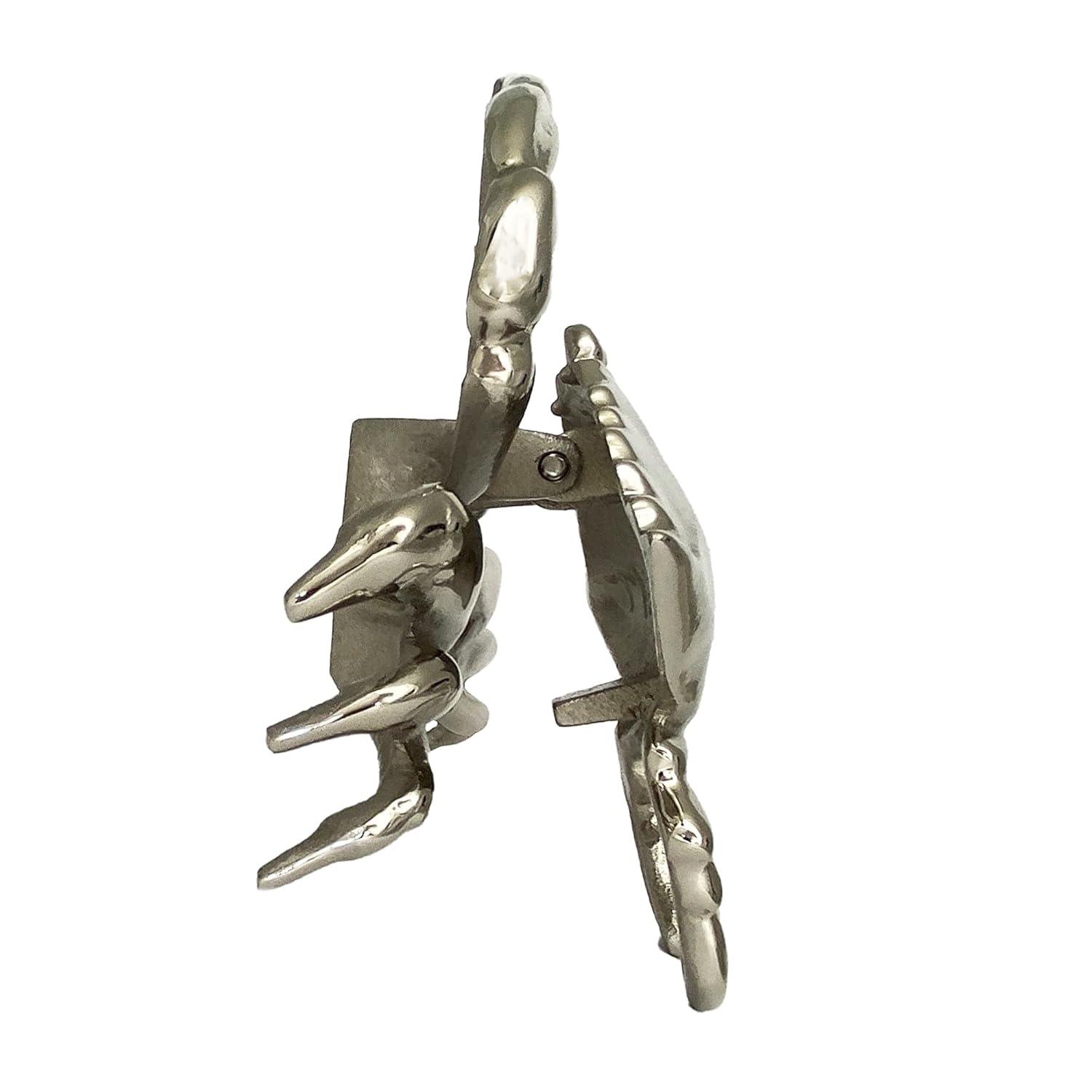 Nickel Silver Coastal Crab Solid Brass Door Knocker
