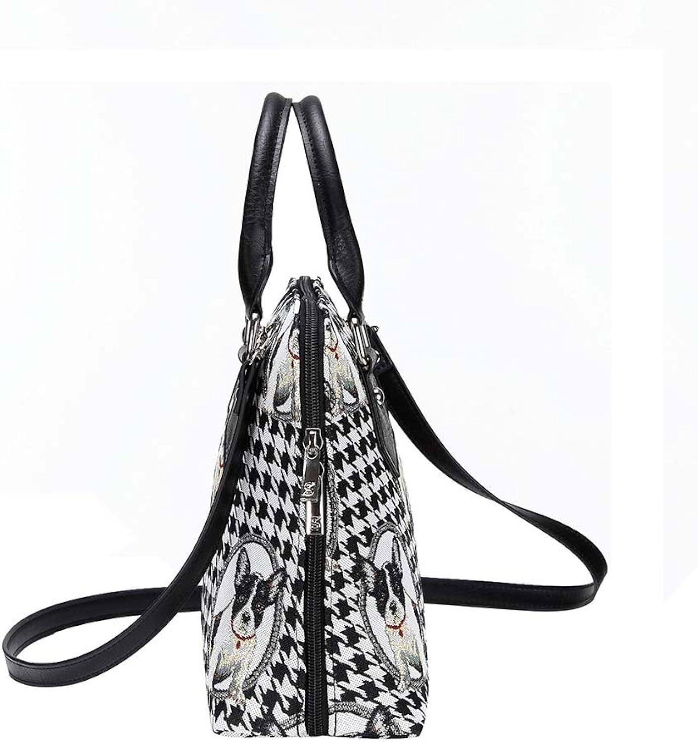 French Bulldog Convertible Top Handle Purse Handbag