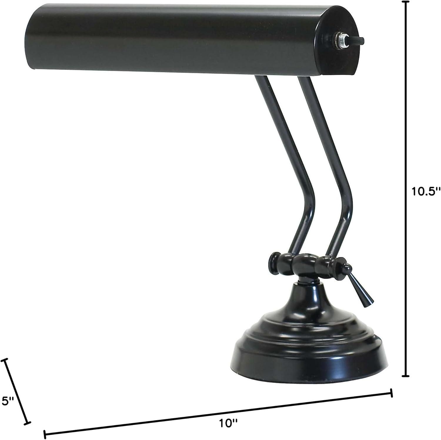 House of Troy AP10-21-7 Advent 1-Light Piano Lamp, Black