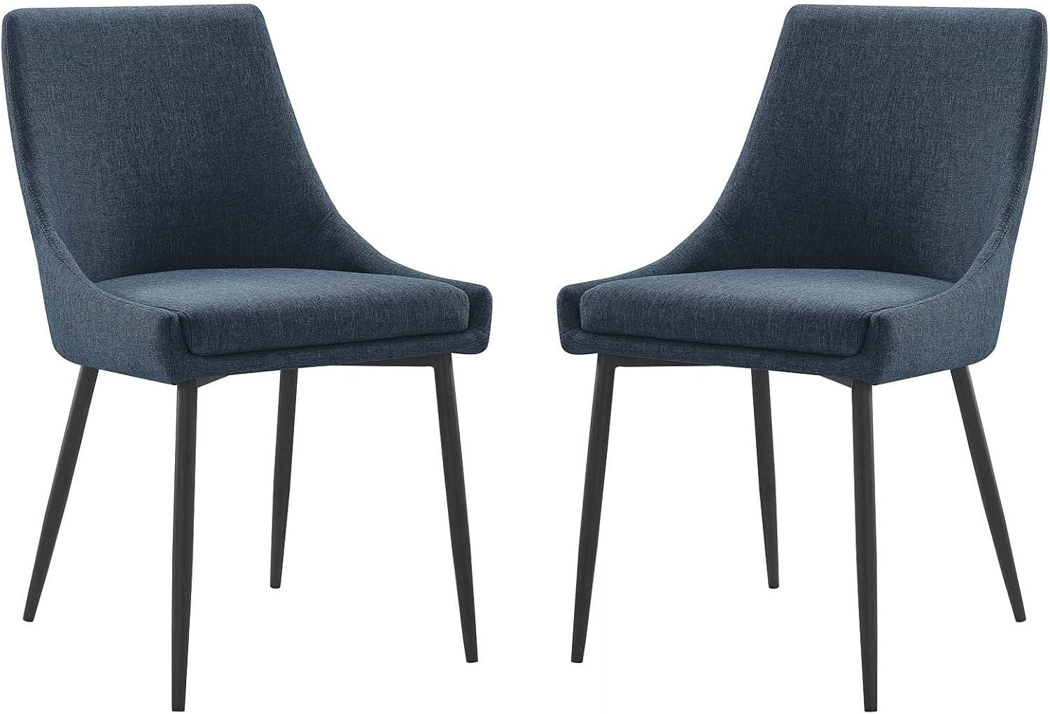 Modway Viscount Upholstered Fabric Dining Chairs - Set of 2