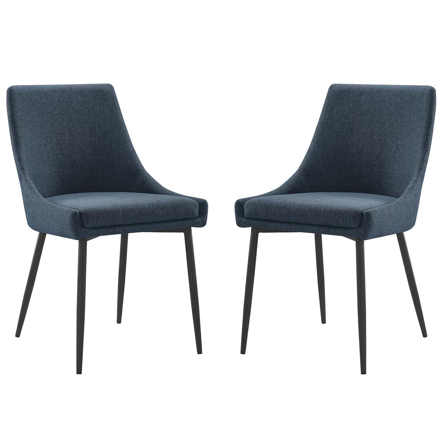 Modway Viscount Upholstered Fabric Dining Chairs - Set of 2