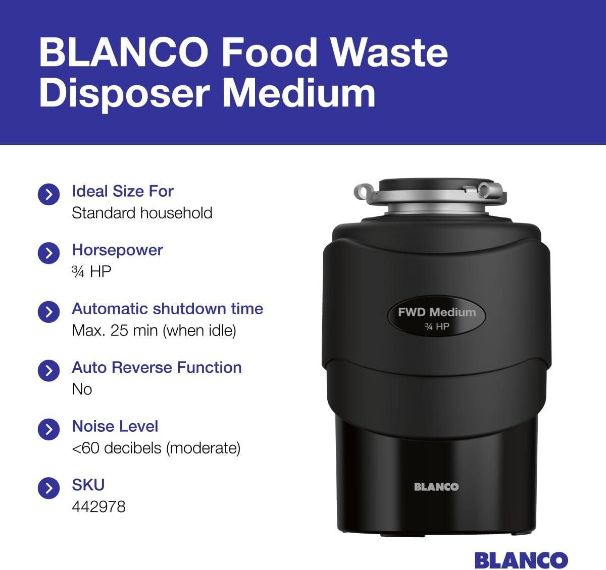 3/4 HP Continuous Feed Food Waste Garbage Disposal