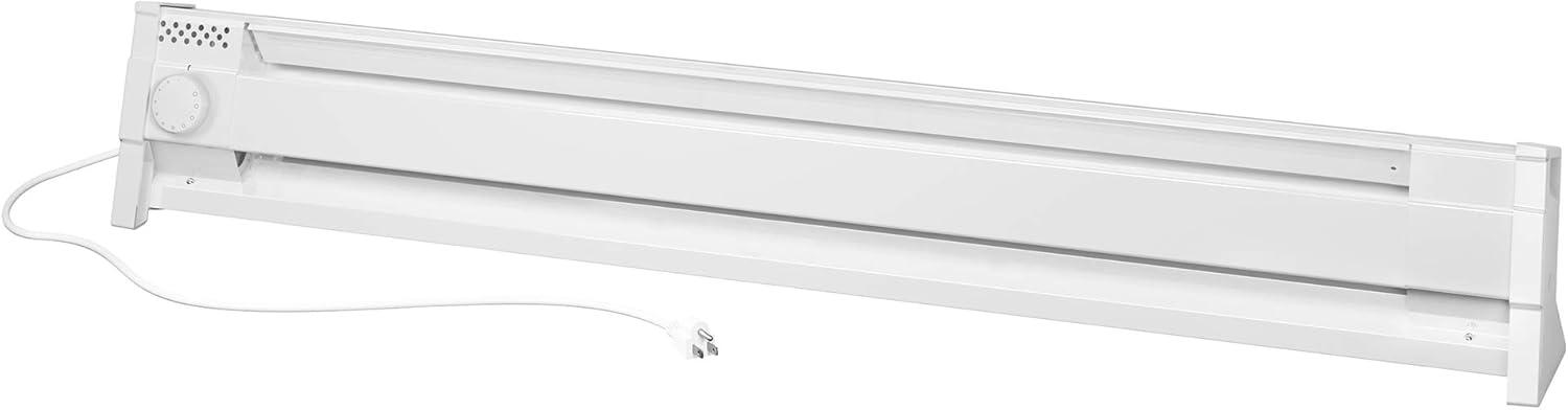 Cadet 49" White Electric Convection Baseboard Heater with Thermostat