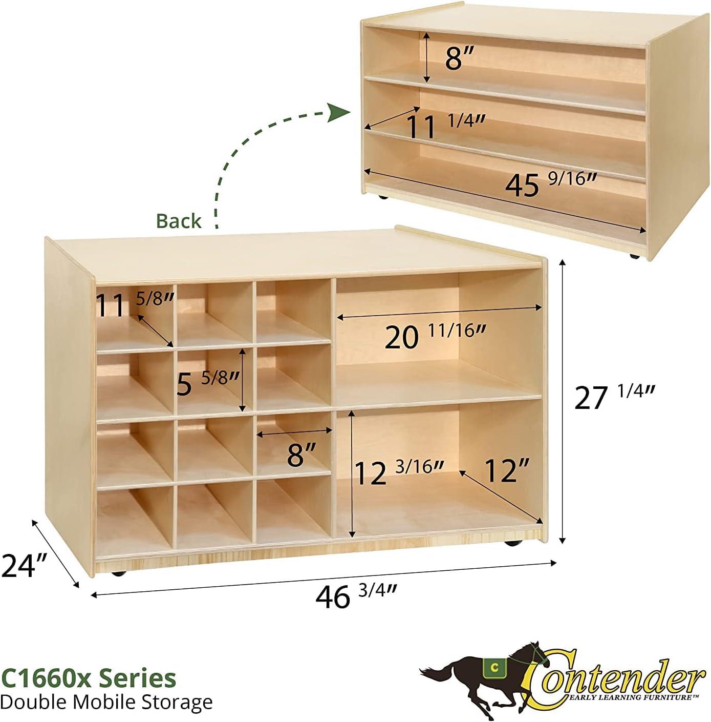 Contender Double Storage with (12) Translucent Trays - RTA