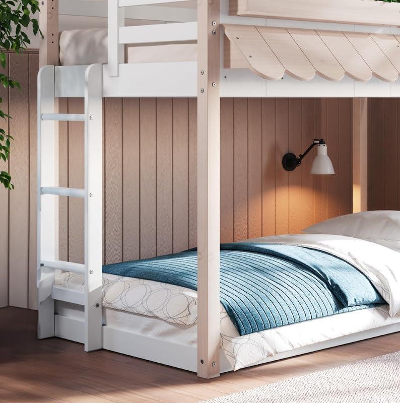 Child Craft Play House Twin Over Twin Standard Bunk Bed