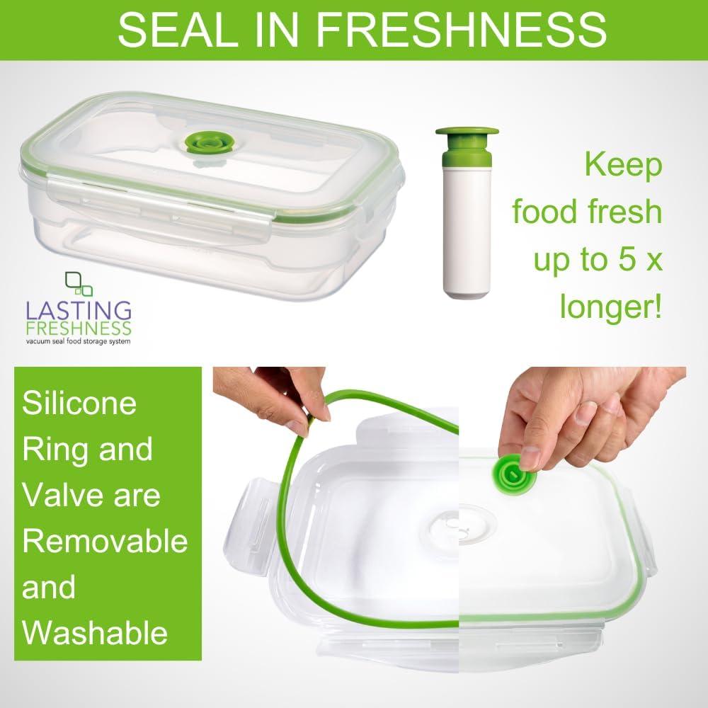 Lasting Freshness Food Storage - Set of 9 Containers and 9 Lids