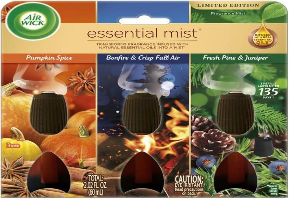 Essential Mist Triple Refill Pack with Fall Scents