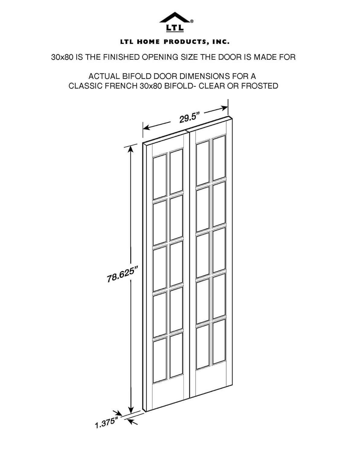 LTL Home Products Pinecroft Classic French Style Bifold Door