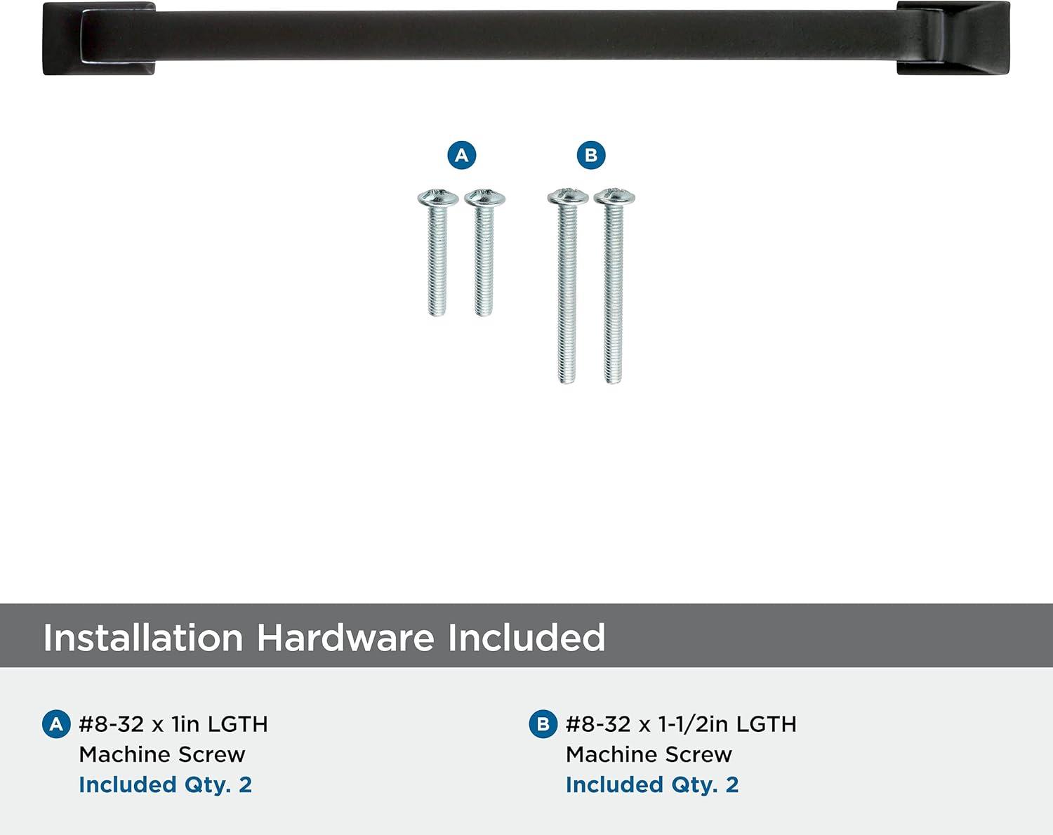 Amerock Westerly 6-5/16 inch (160mm) Center-to-Center Black Bronze Cabinet Pull