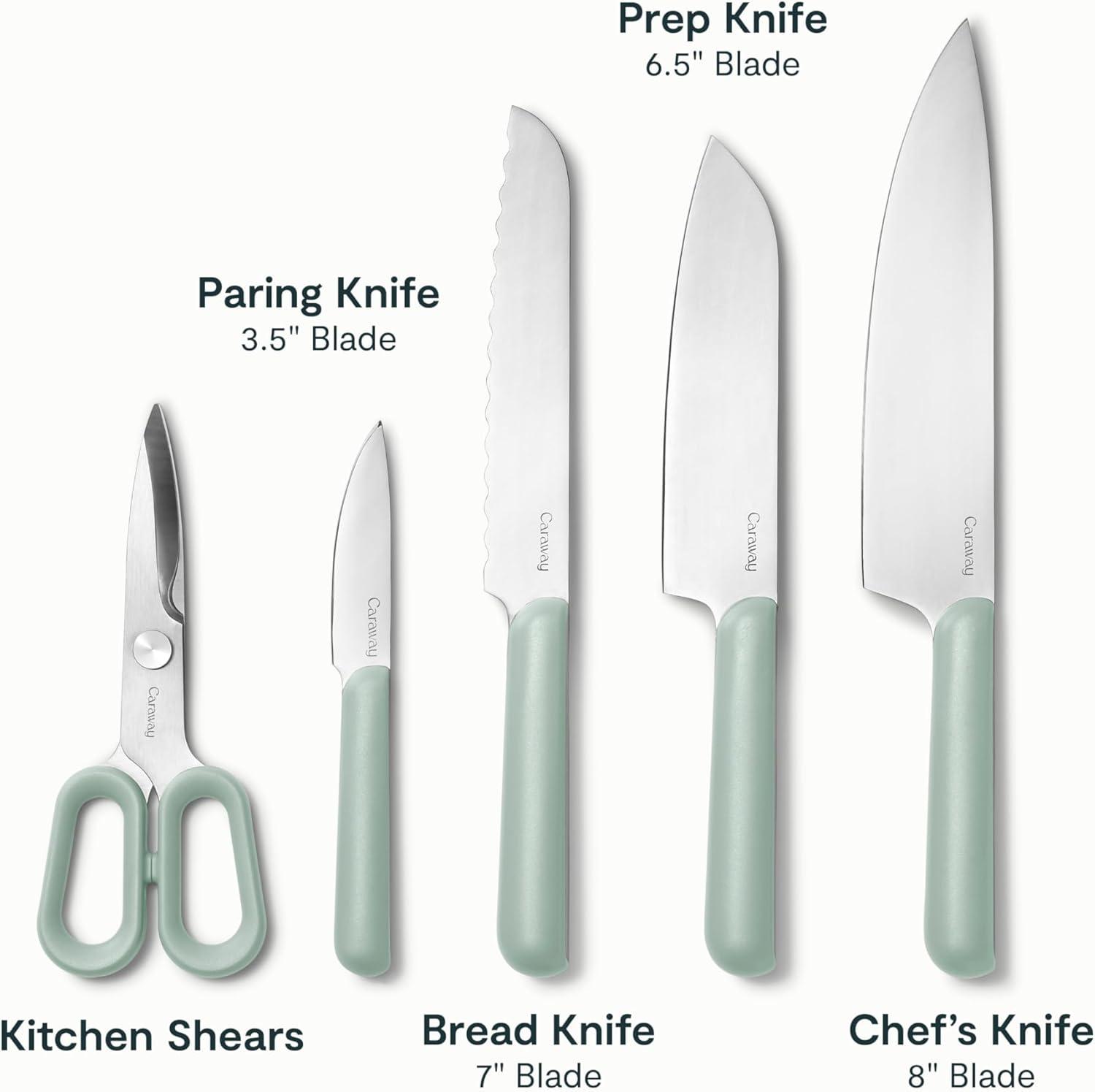 Caraway 14-Piece Mist Knife and Utensil Prep Set