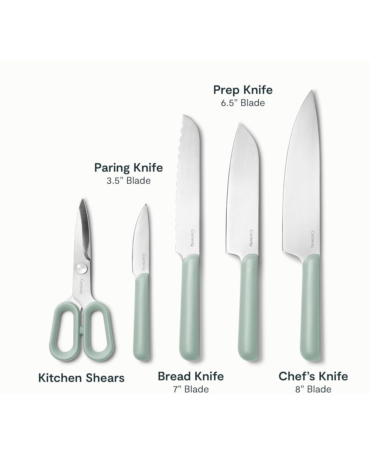 Caraway 14-Piece Mist Knife and Utensil Prep Set