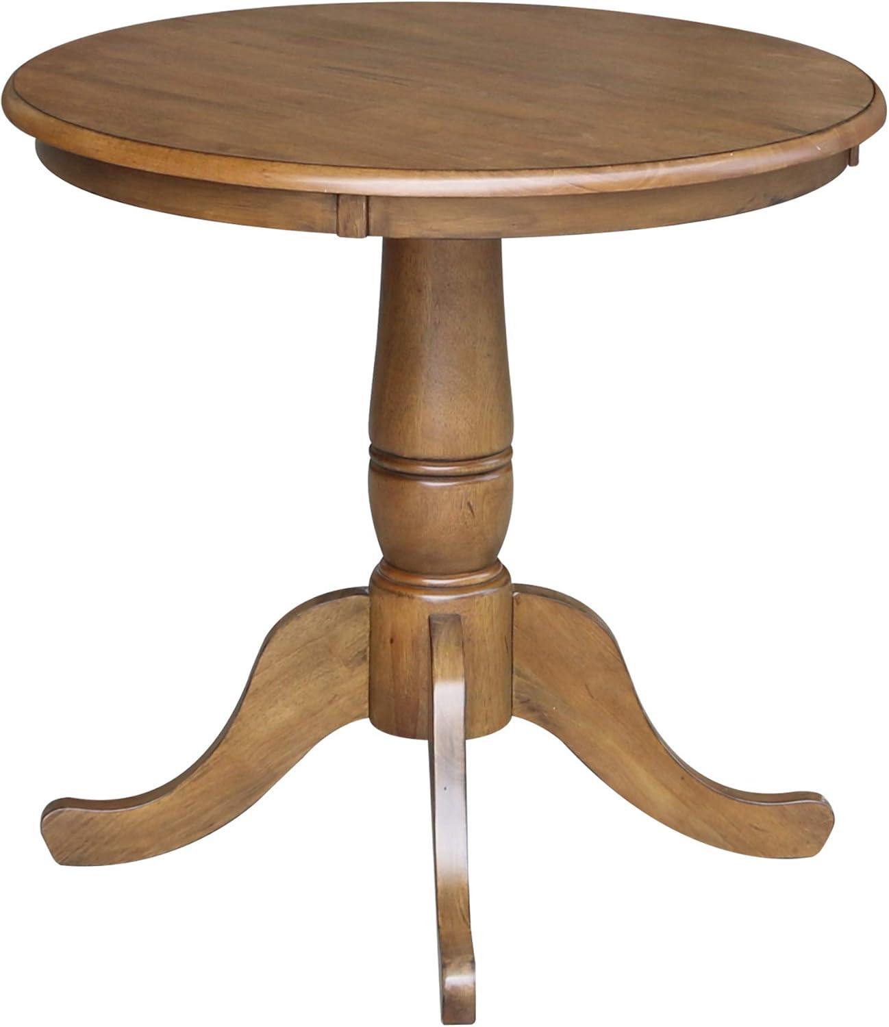 Morgan 30" Round Top Pedestal Table - International Concepts