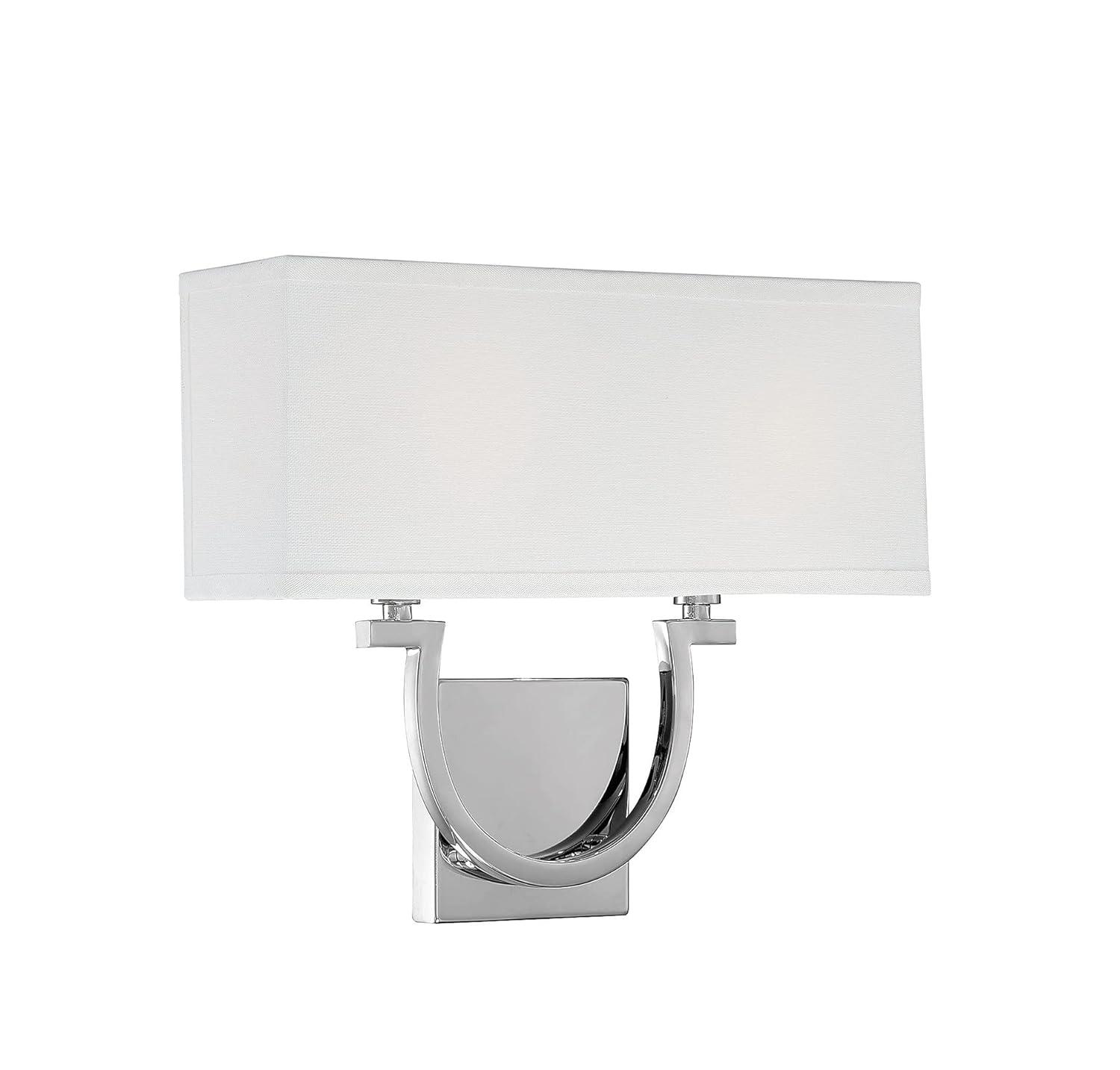 Willa Arlo™ Interiors Carlisle 2 - Light Dimmable Armed Sconce in Polished Nickel