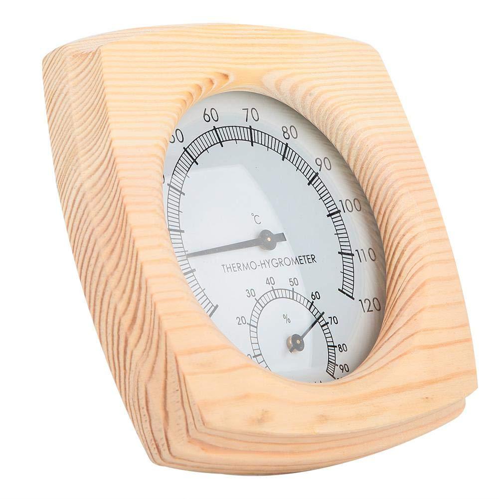 Spruce Wood Sauna Thermometer Hygrometer with Humidity Sensor