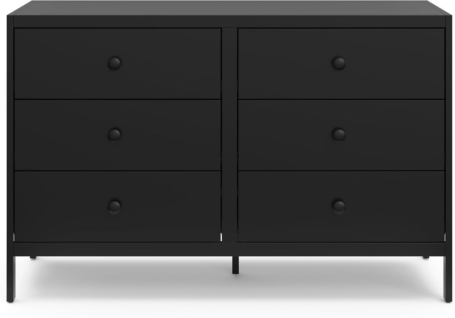 Graco Universal 6-Drawer Double Dresser - Black