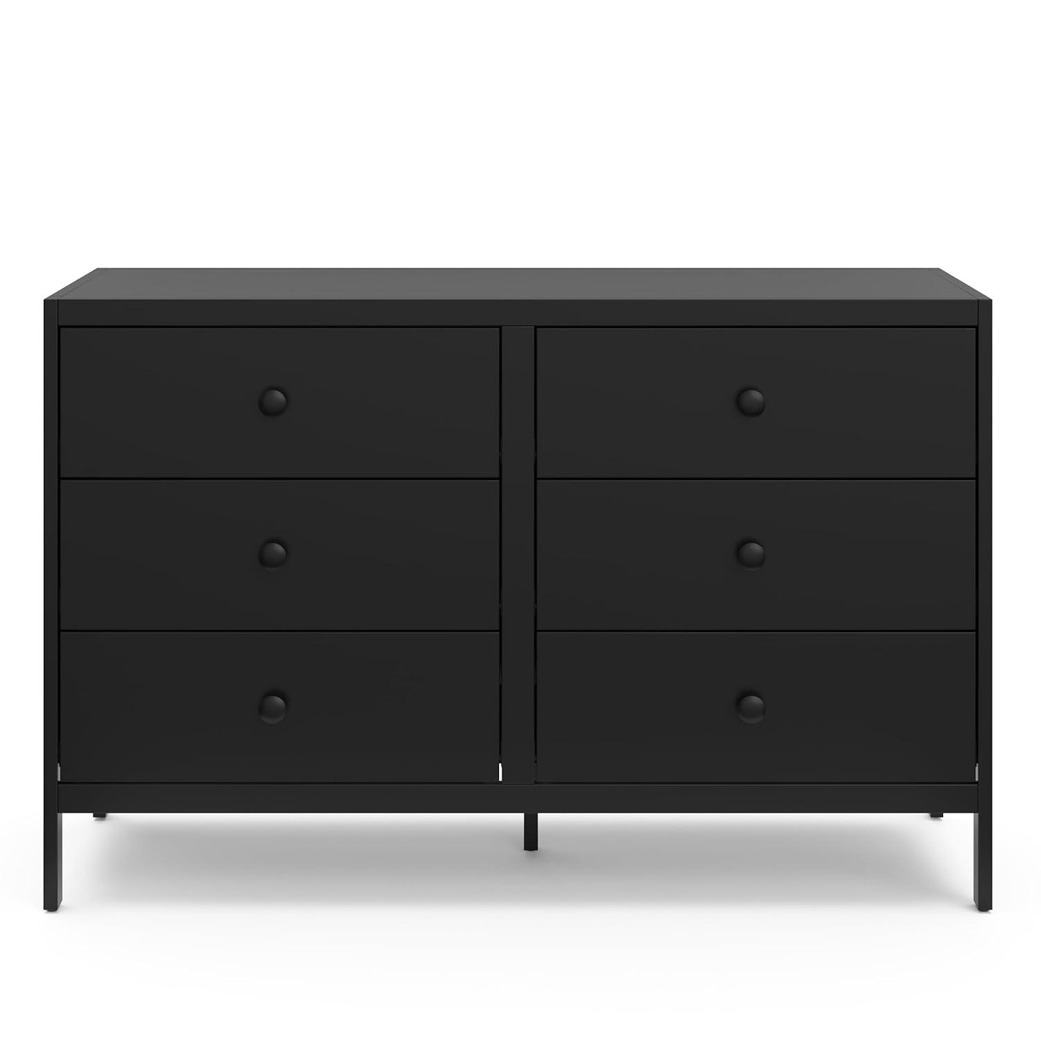 Graco Universal 6-Drawer Double Dresser - Black