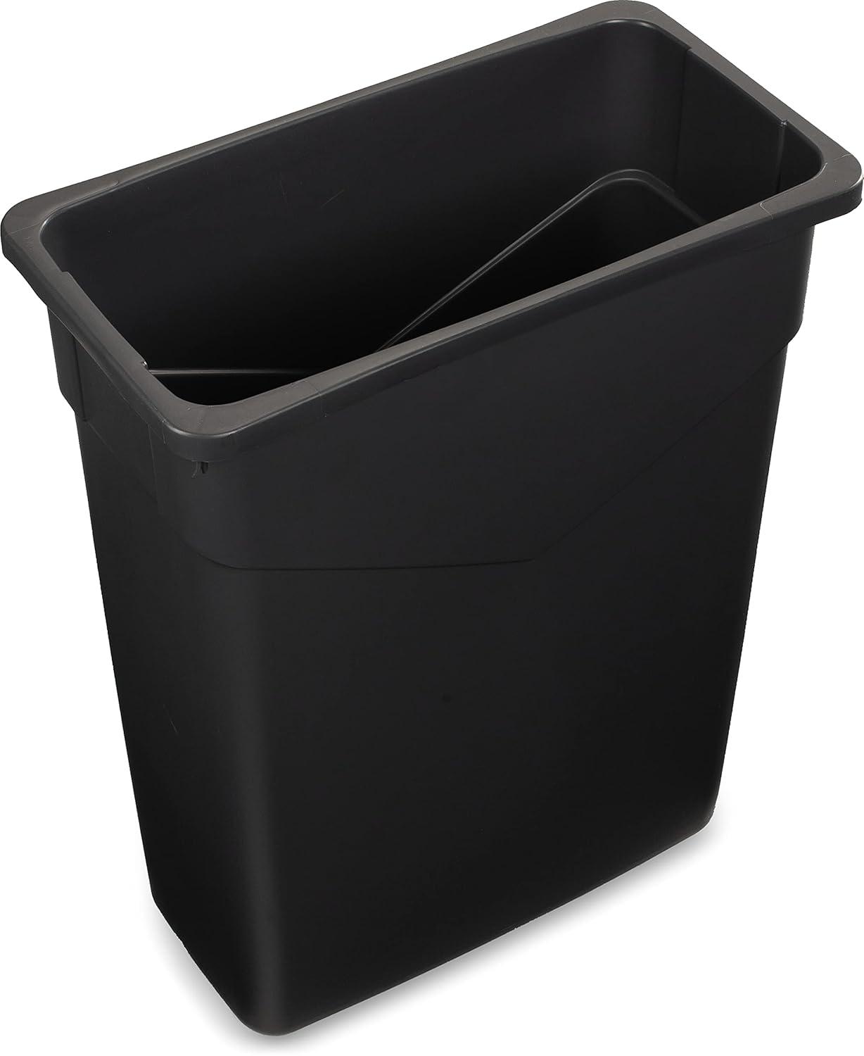 Carlisle Sanitary Maintenance B2193967 15 gal 34201523 Trimline Rectangle Waste Container - Gray