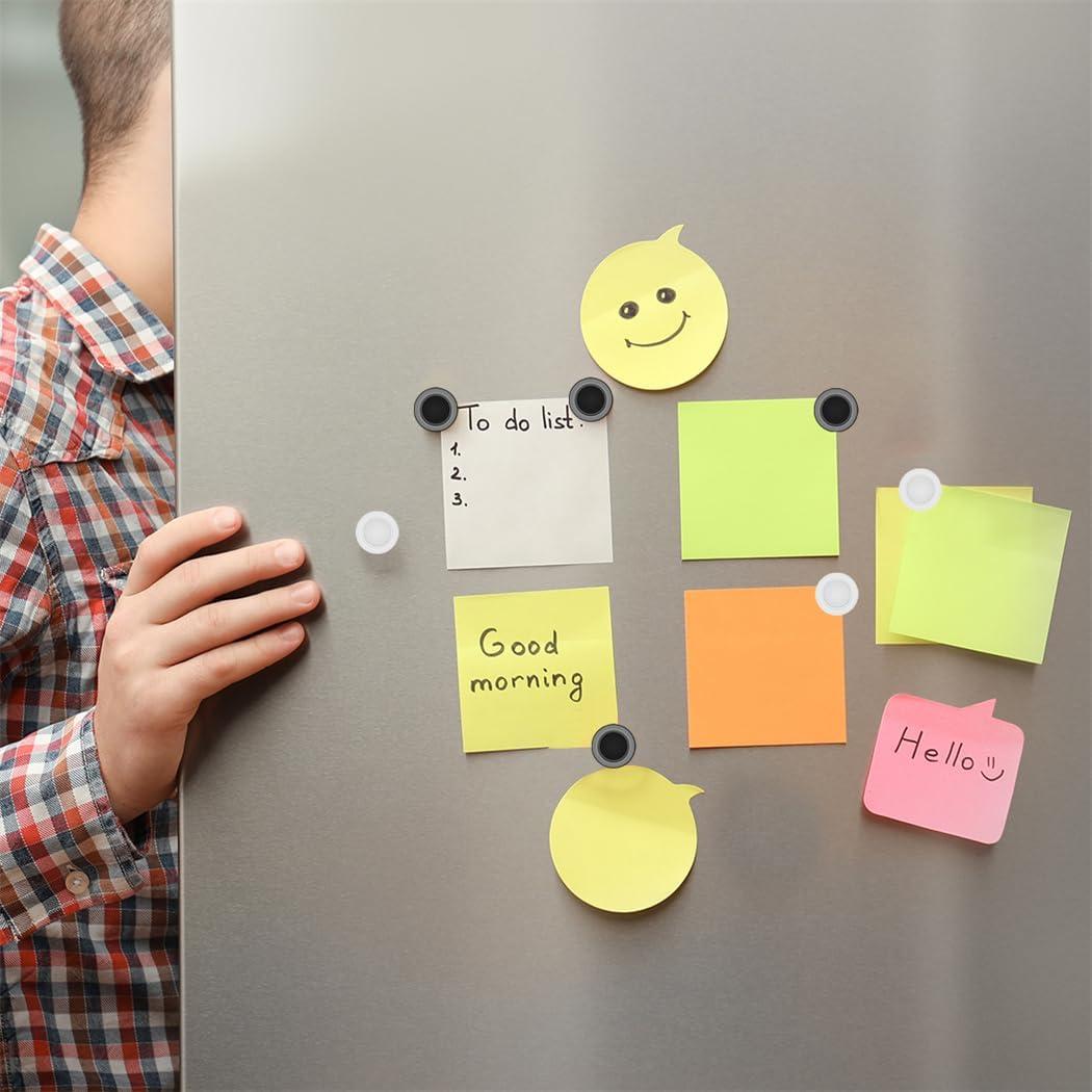 Magnet Bulletin Board 6 Pcs Metal Magnet Boards Frameless Magnetic Stainless Iron Board Strip Display Board with 20 pcs Magnet Memo Strip for Office Home School