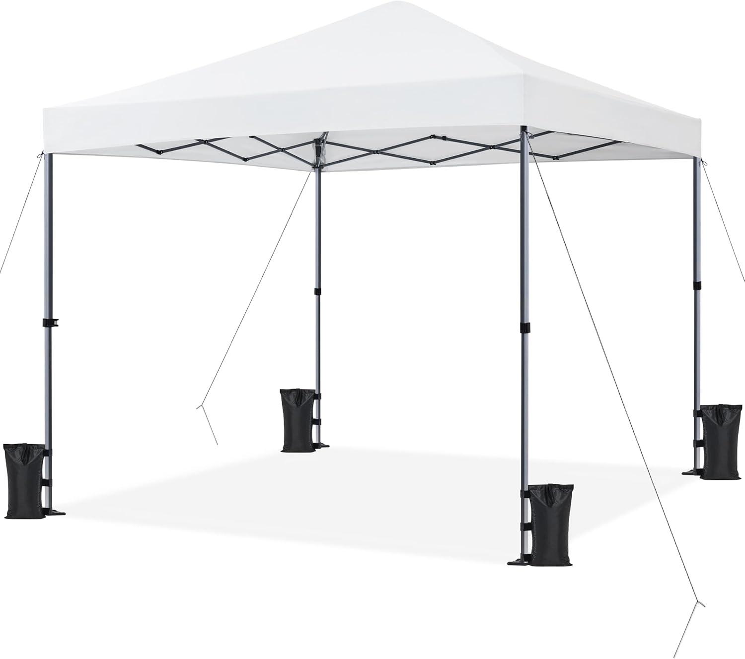 Yaheetech 10x10ft Pop-up Canopy with One-Push-To-Lock Setup Mechanism