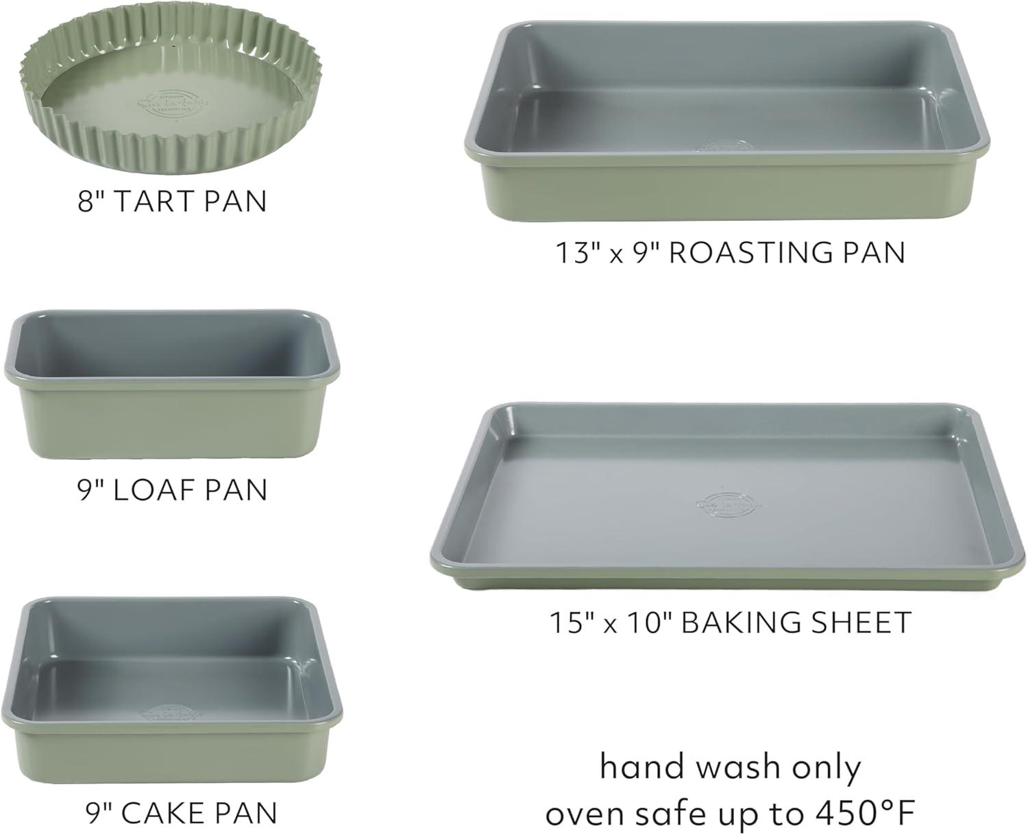 Sur La Table Kitchen Essential Baking Pans W/Premium PFA Free Grey Ceramic Non stick