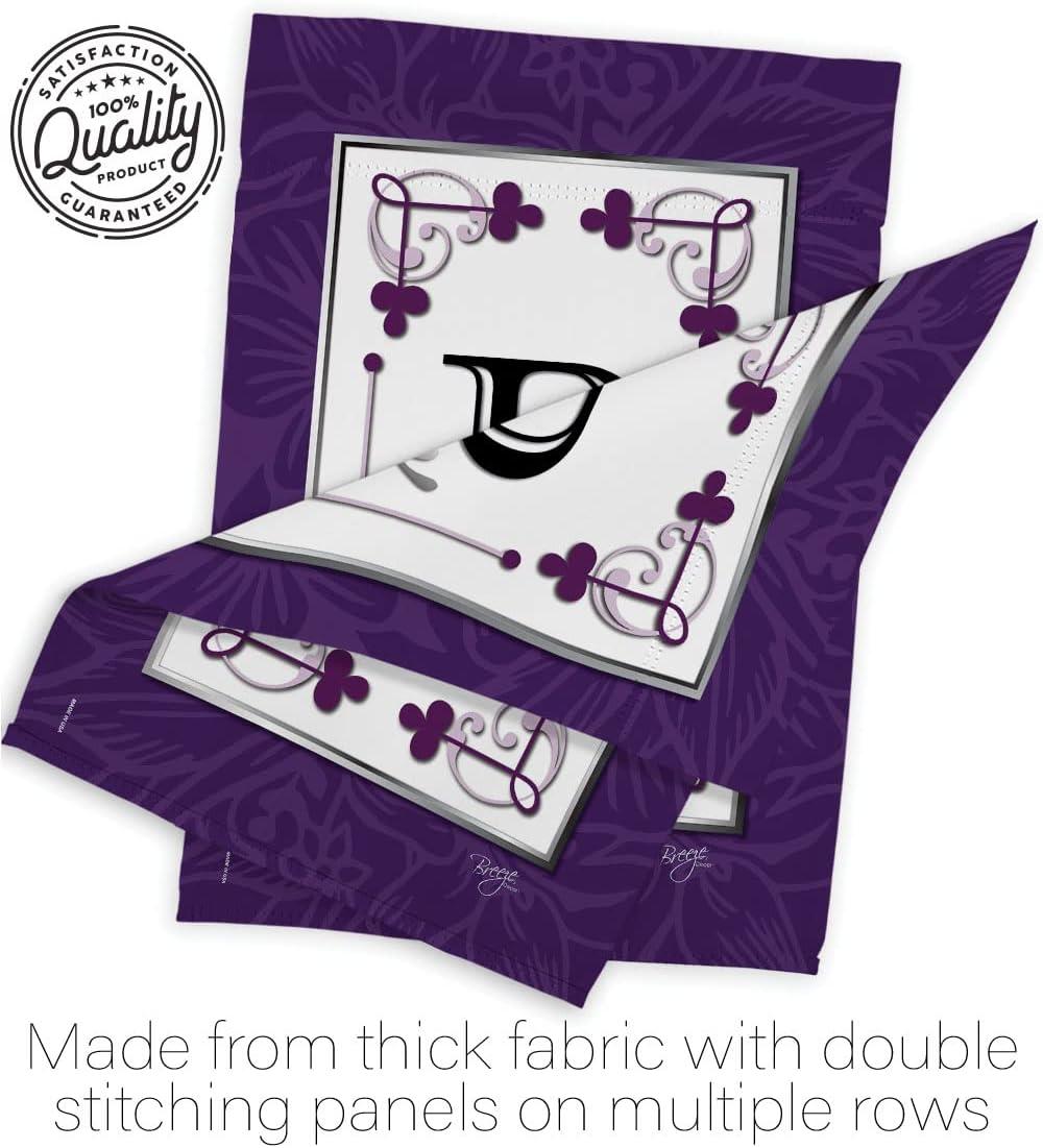 Breeze Decor 80002 Classic B Monogram 2-Sided Impression Garden Flag - 13 x 18.5 in.