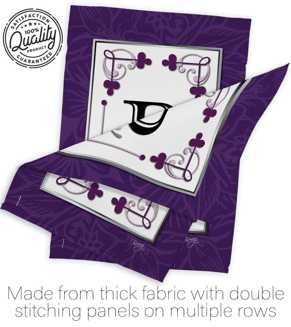 Breeze Decor 80002 Classic B Monogram 2-Sided Impression Garden Flag - 13 x 18.5 in.
