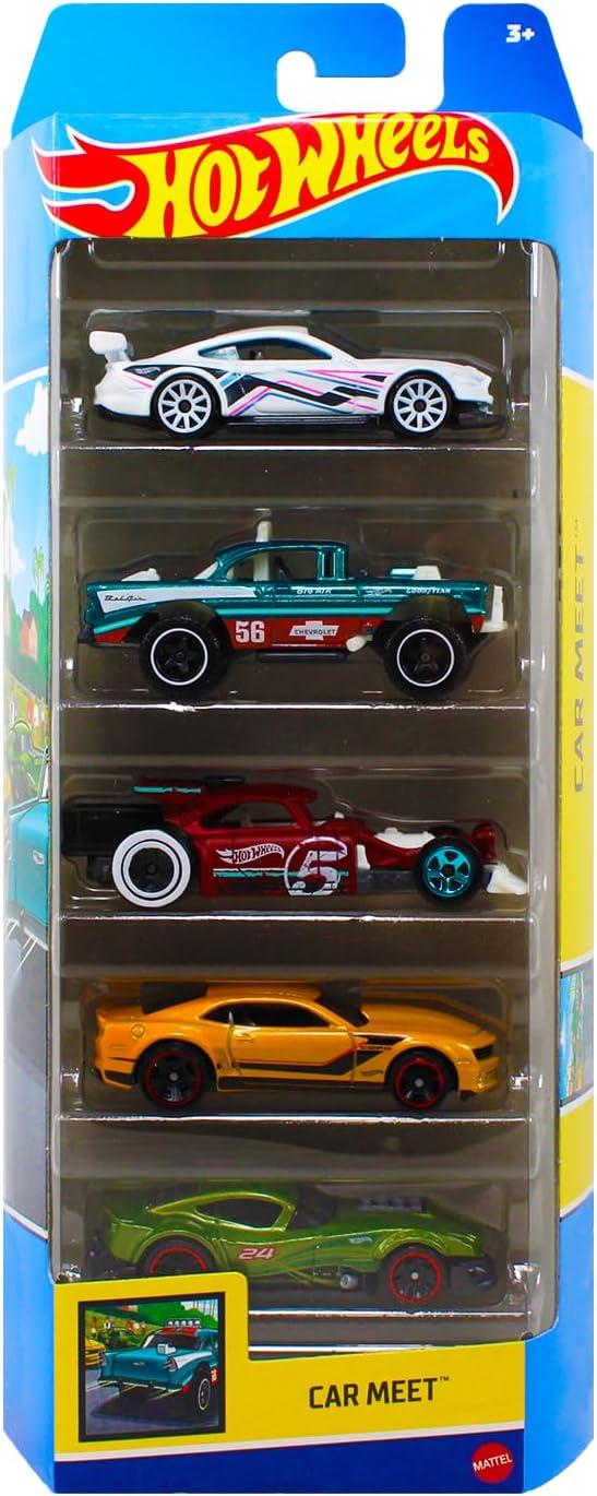 Hot Wheels Diecast  Cars -  5pk (Colors May Vary)
