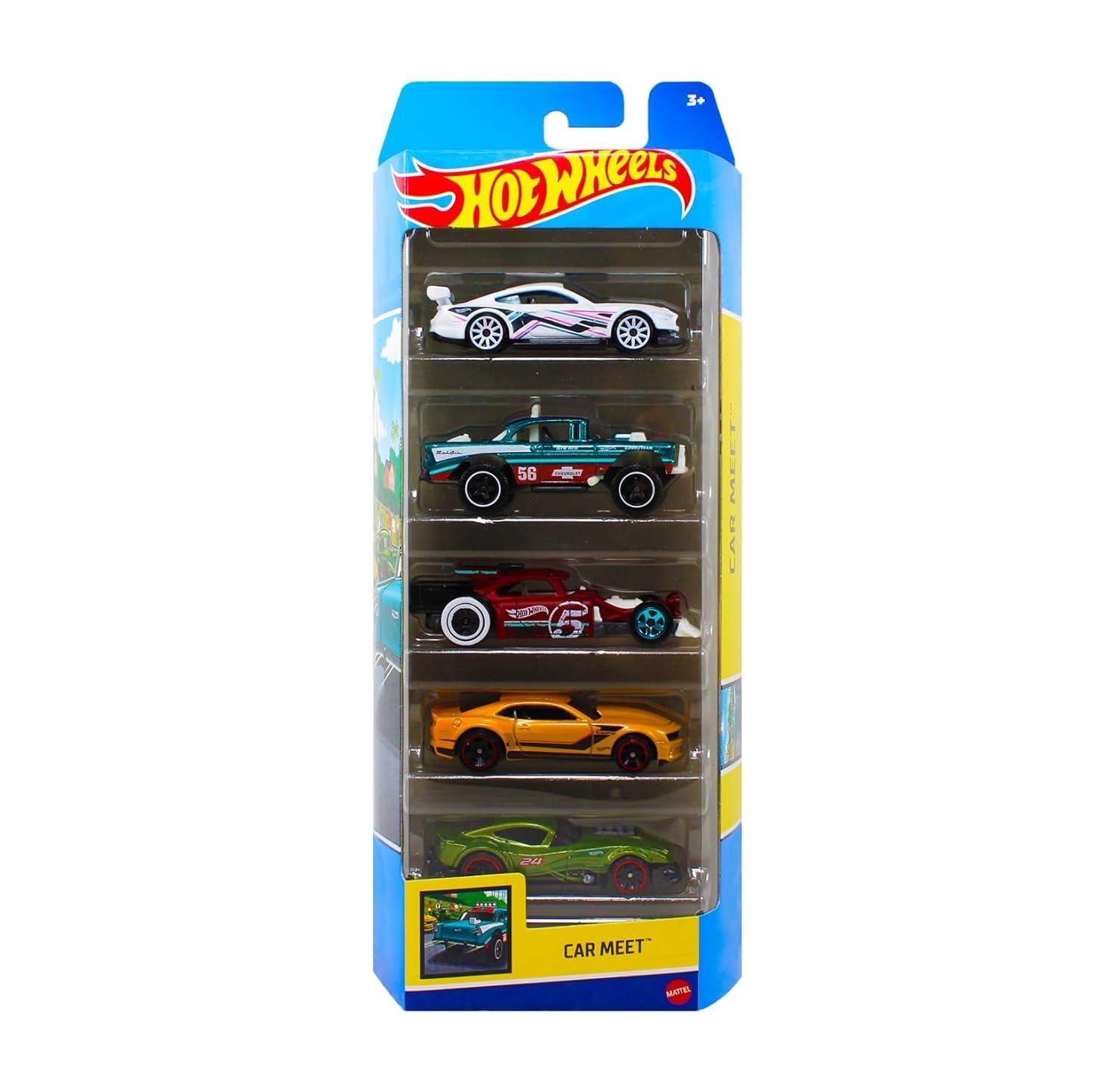 Hot Wheels Diecast  Cars -  5pk (Colors May Vary)