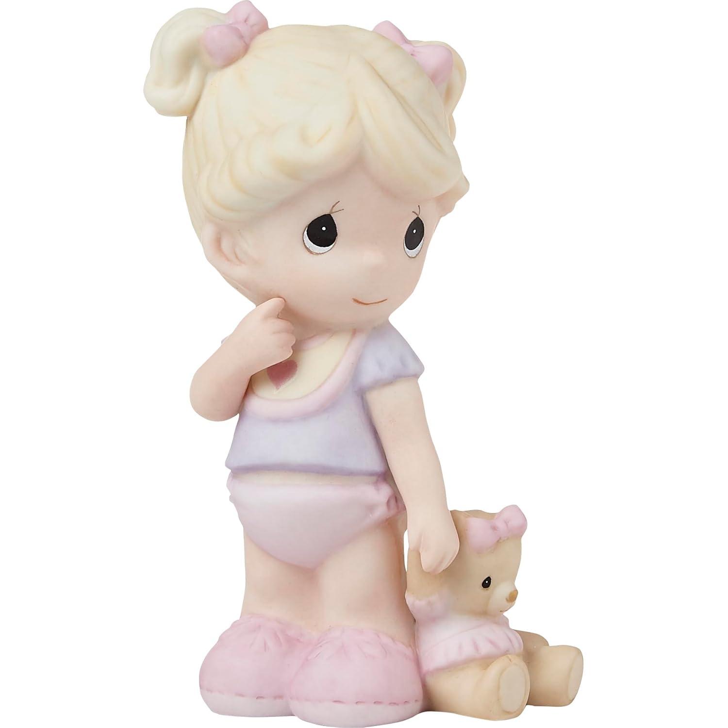 Precious Moments Tickled Pink Baby Girl Figurine, Count 1