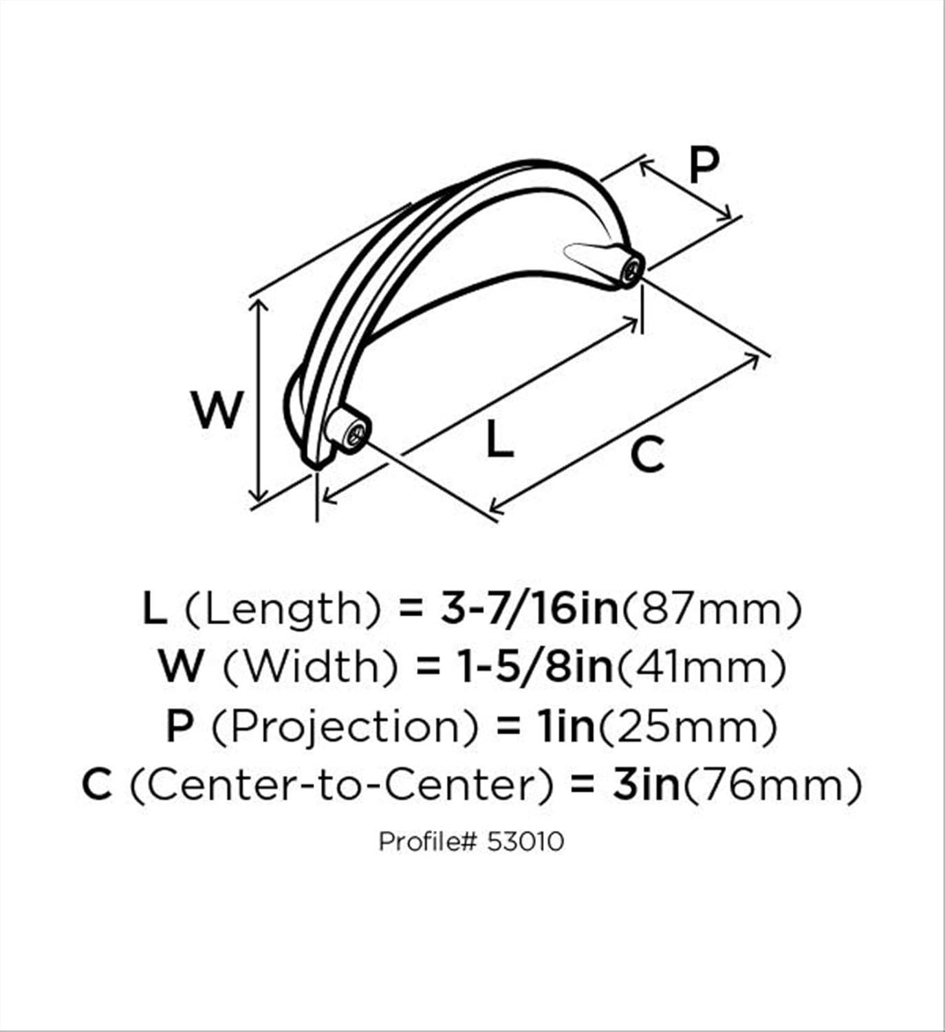 3" Center to Center Cup/Bin Pull Multipack