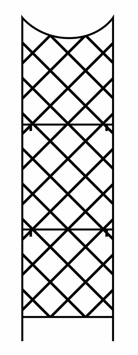 Hokku Designs Giant Trellis, Includes Wall-Mounting Brackets, 108-Inch Height by 30-Inch Width for Rose Clematis Flowers Vine