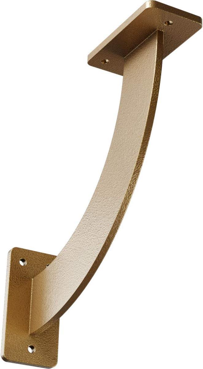 Bradford Hammered Gold 9'' Square Steel Countertop Bracket