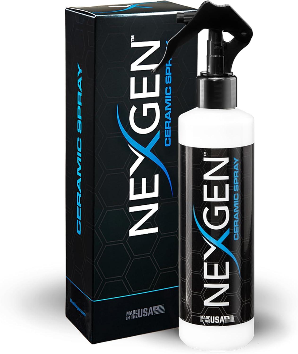 Nexgen Ceramic Spray Silicon Dioxide — Ceramic Coating Spray for Cars — Professional-Grade Protective Sealant Polish for Cars, RVs, Motorcycles, Boats, and ATVs — 8oz Bottle