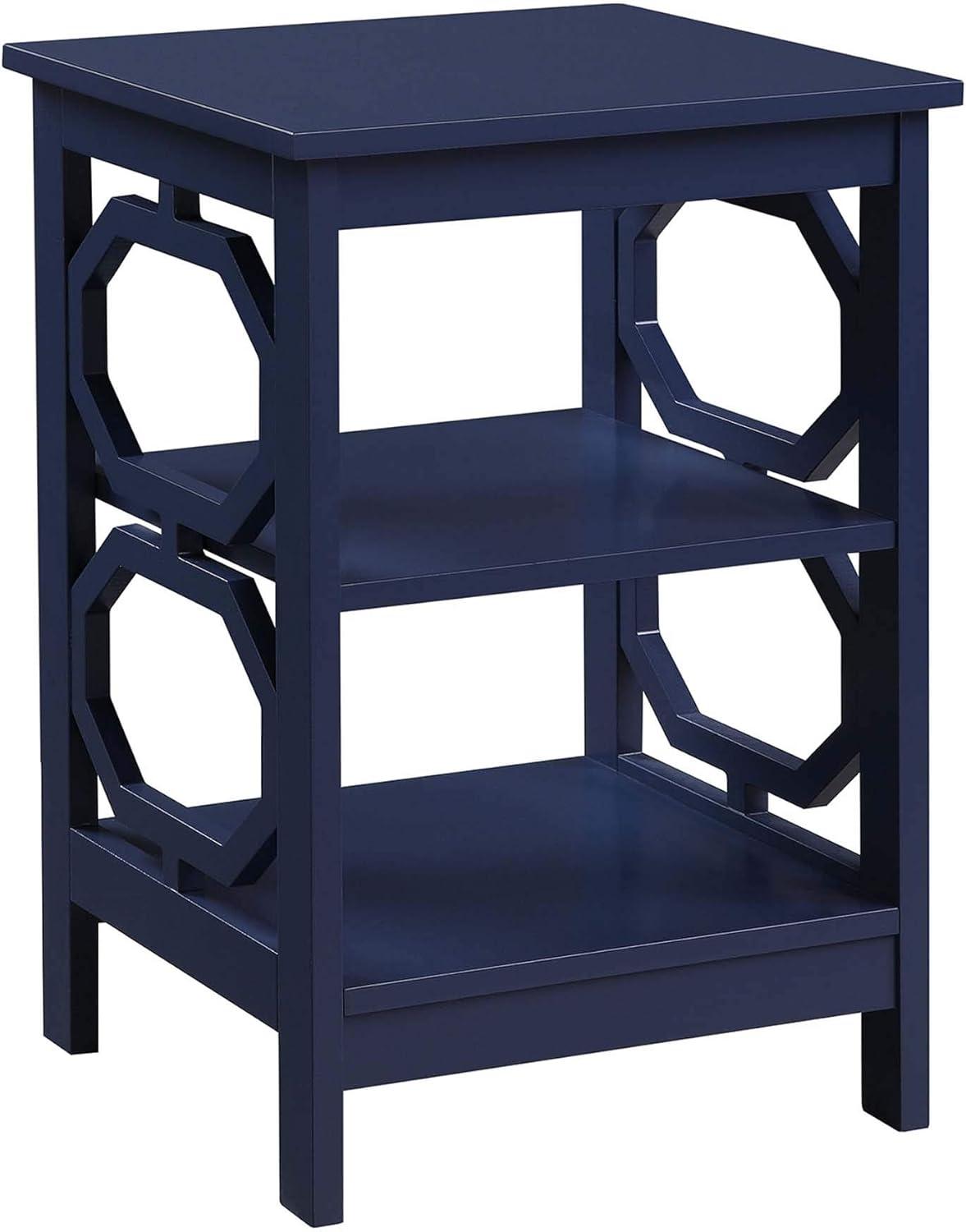 Omega End Table, Cobalt Blue