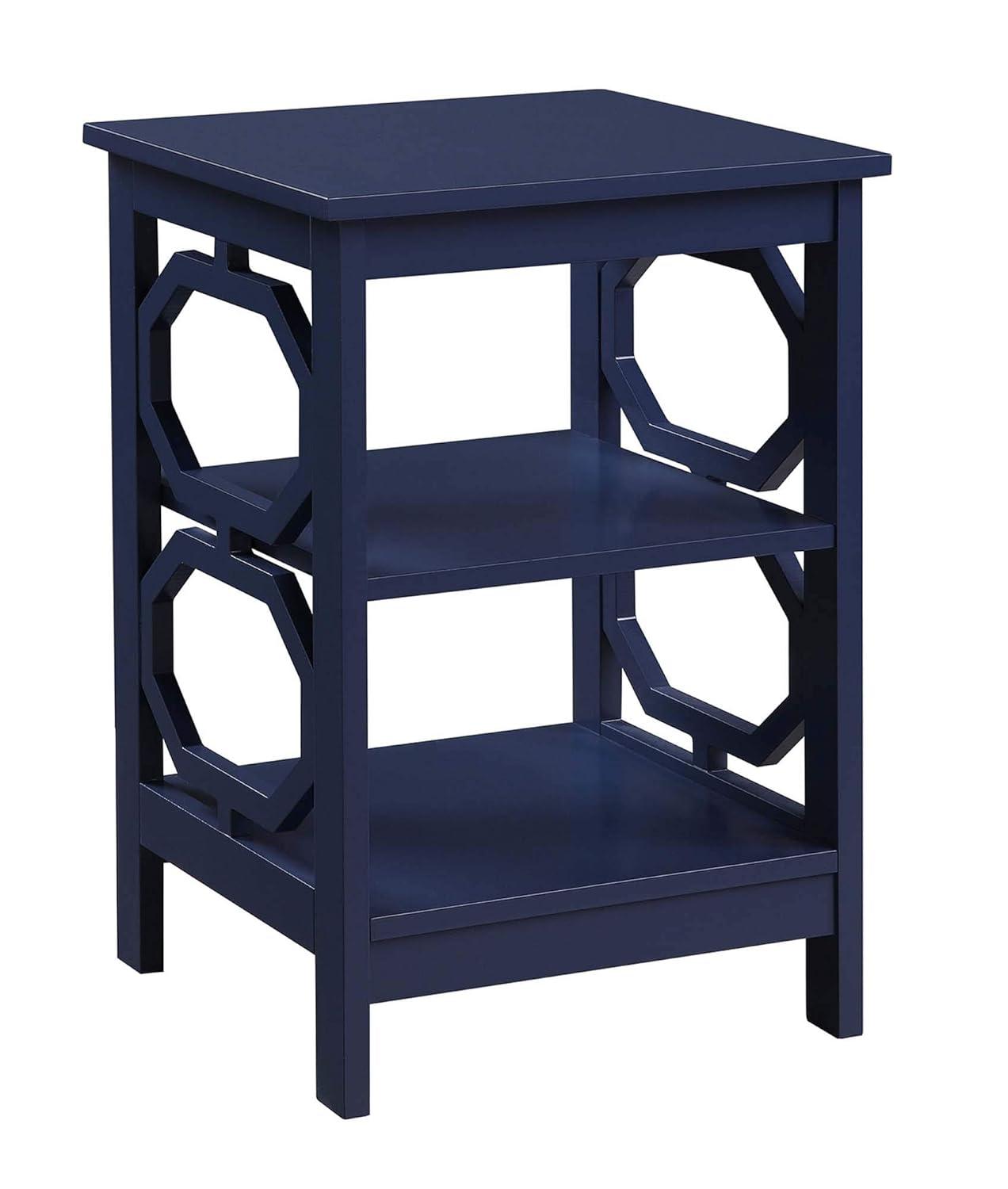 Omega End Table, Cobalt Blue
