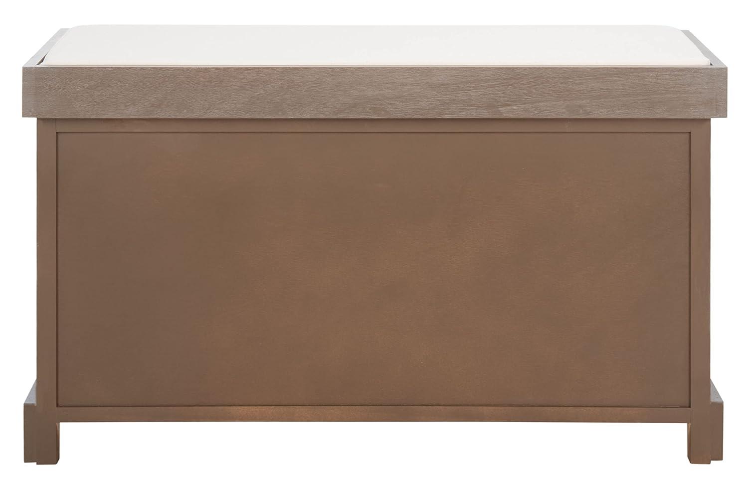 Freddy Wicker Storage Bench - AMH5736 - White Wash - Safavieh