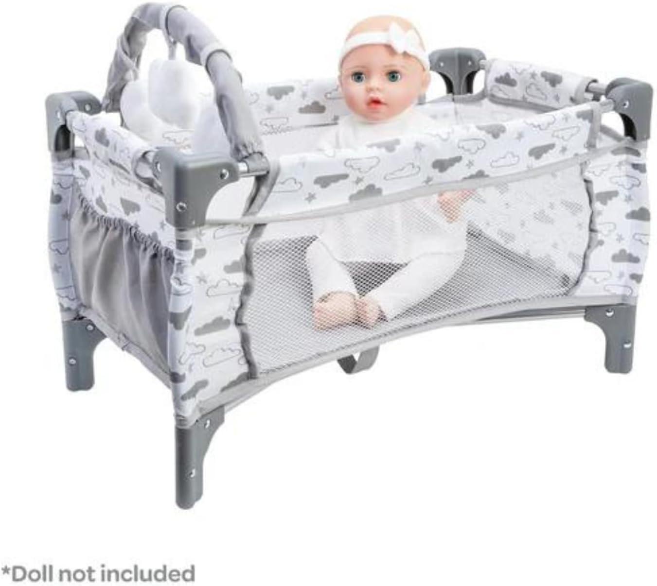 Adora Twinkle Stars Deluxe Baby Doll Pack-N-Play Set, 7-Piece Doll Accessories