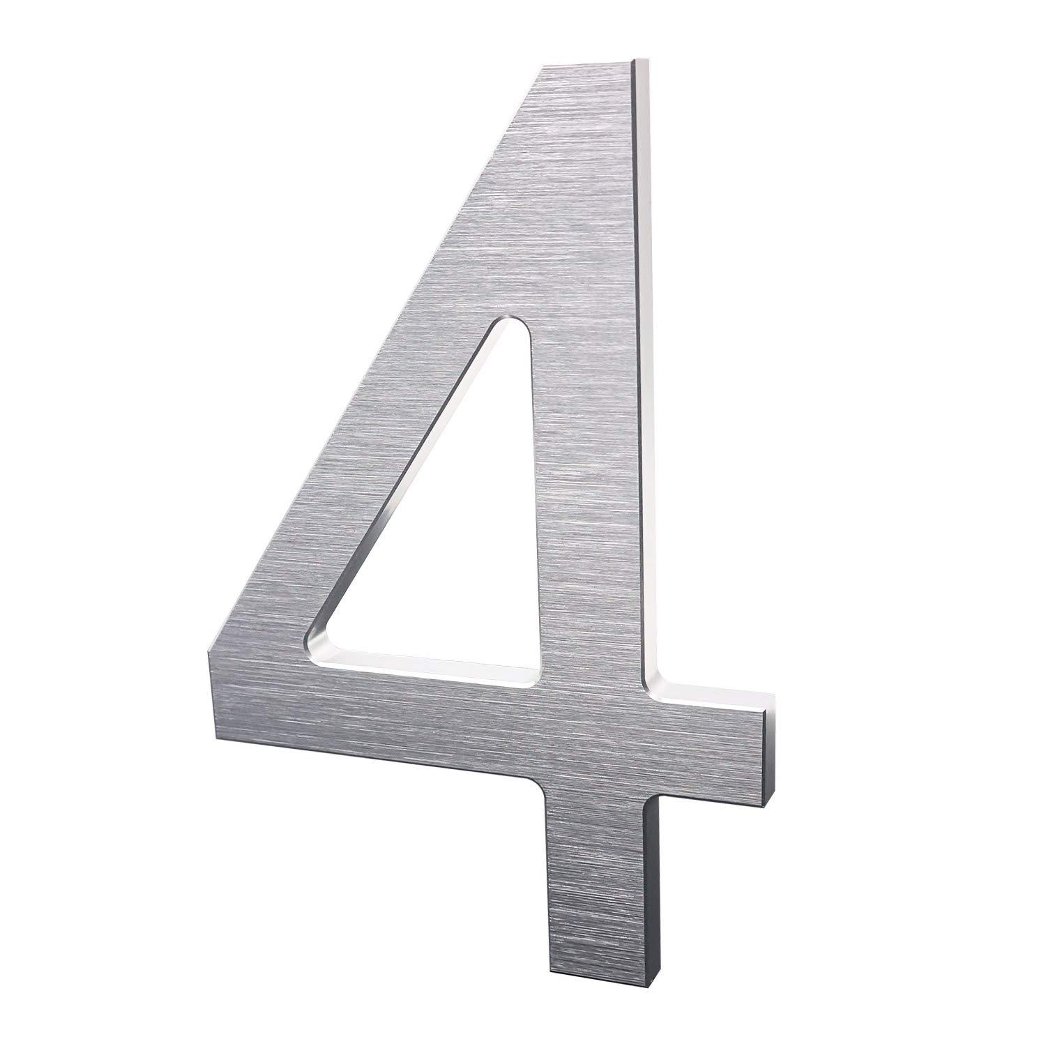 ModernStainlessHardware 6'' H Stainless Steel House Number