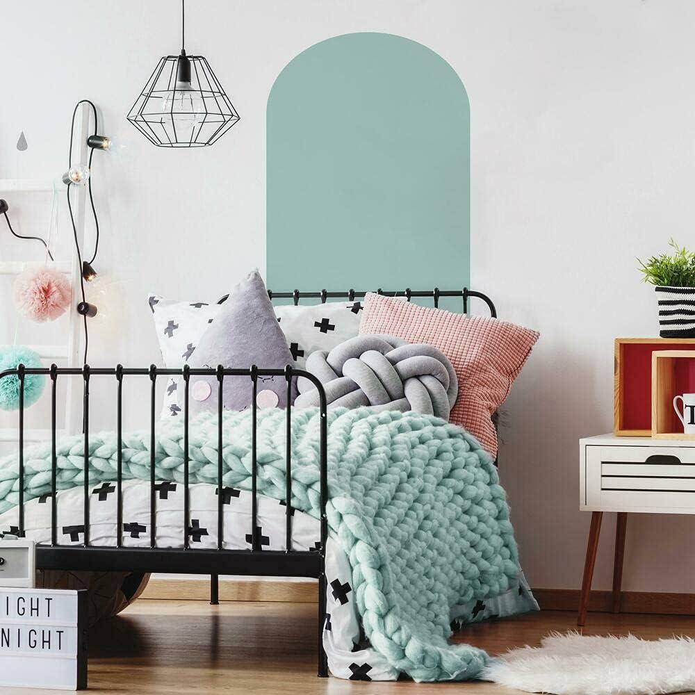 RoomMates XL Arch Peel and Stick Wall Decal Gray: Vinyl Self-Adhesive Arched Wall Sticker, 36.5" x 26.125"