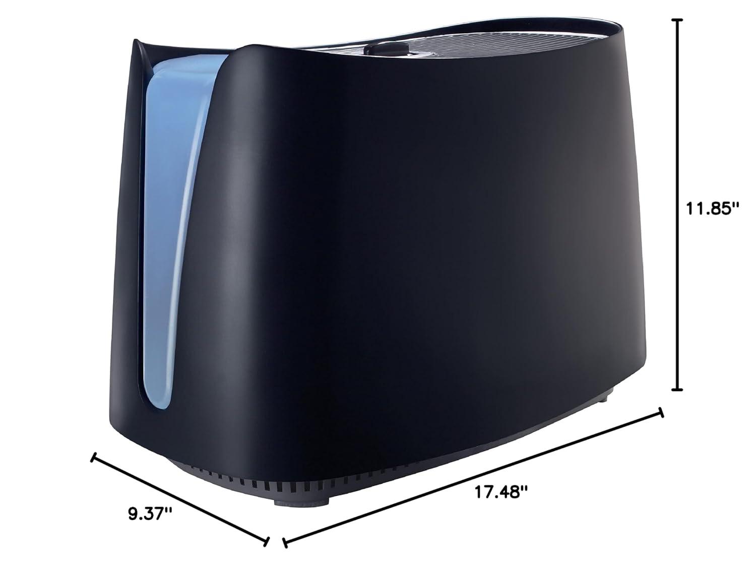 Honeywell 1.1 gal 400 sq ft Cool Moisture Humidifier, Black, HCM350B