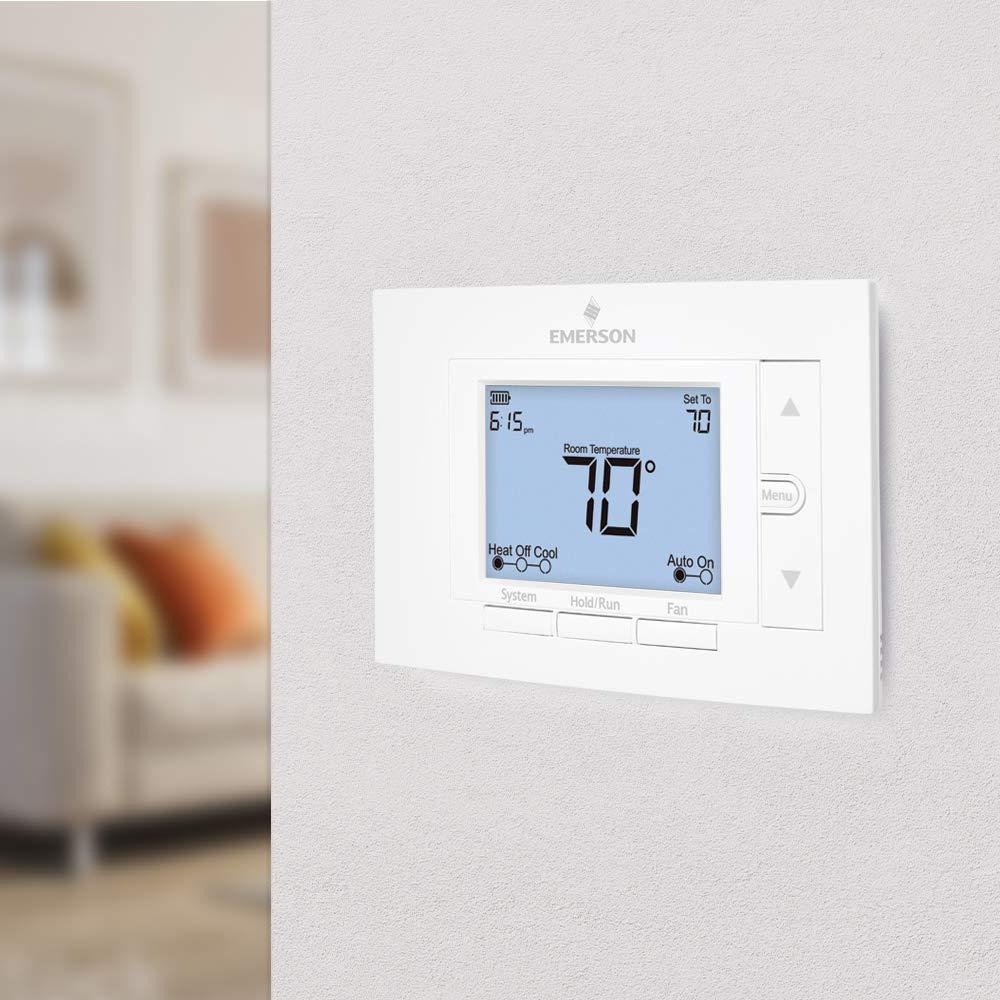 White Digital 7-Day Programmable Thermostat with Backlit Display
