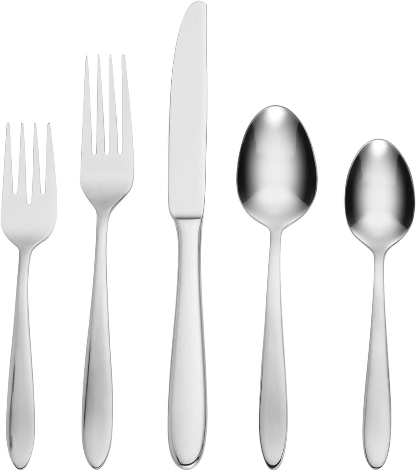 Mooncrest 20-Piece Stainless Steel Flatware Set, Service for 4