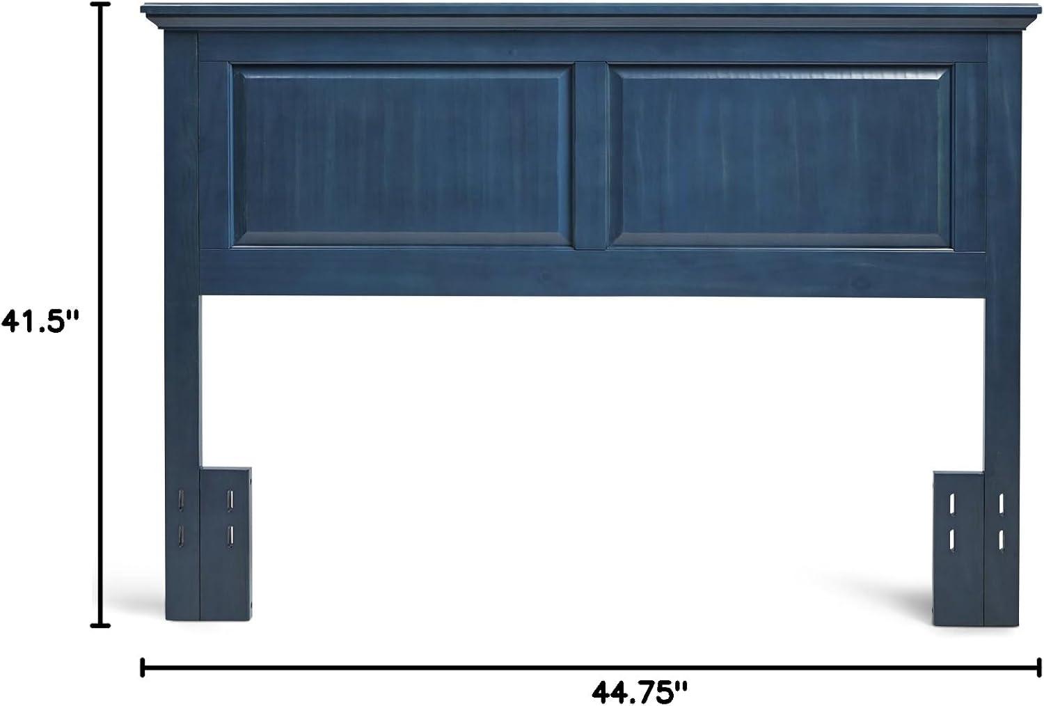 Twin Blue Solid Wood Cottage Style Headboard