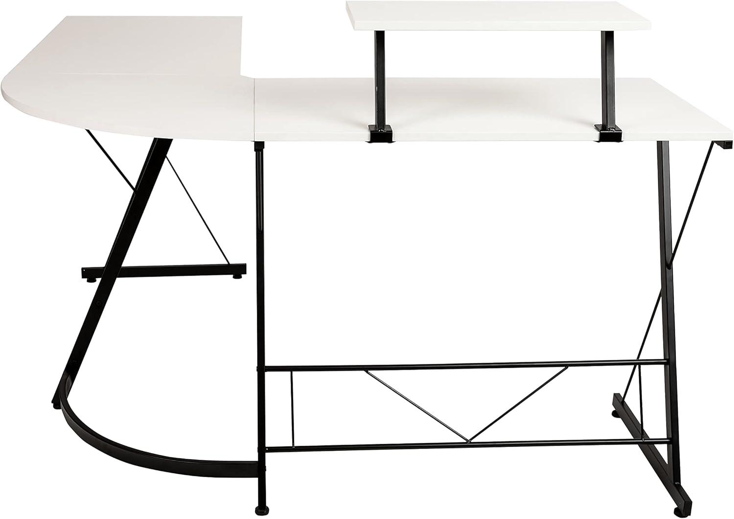 Flash Furniture L-Shaped Desk 71.5" Computer Corner Desk, Home Office Corner Desk, Gaming Desk, Space Saving, Easy to Assemble