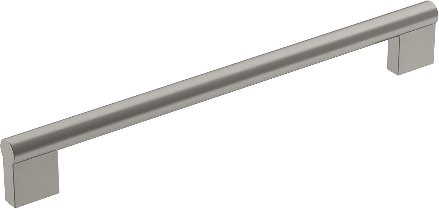 Amerock Versa 8-13/16 inch (224mm) Center-to-Center Satin Nickel Cabinet Pull