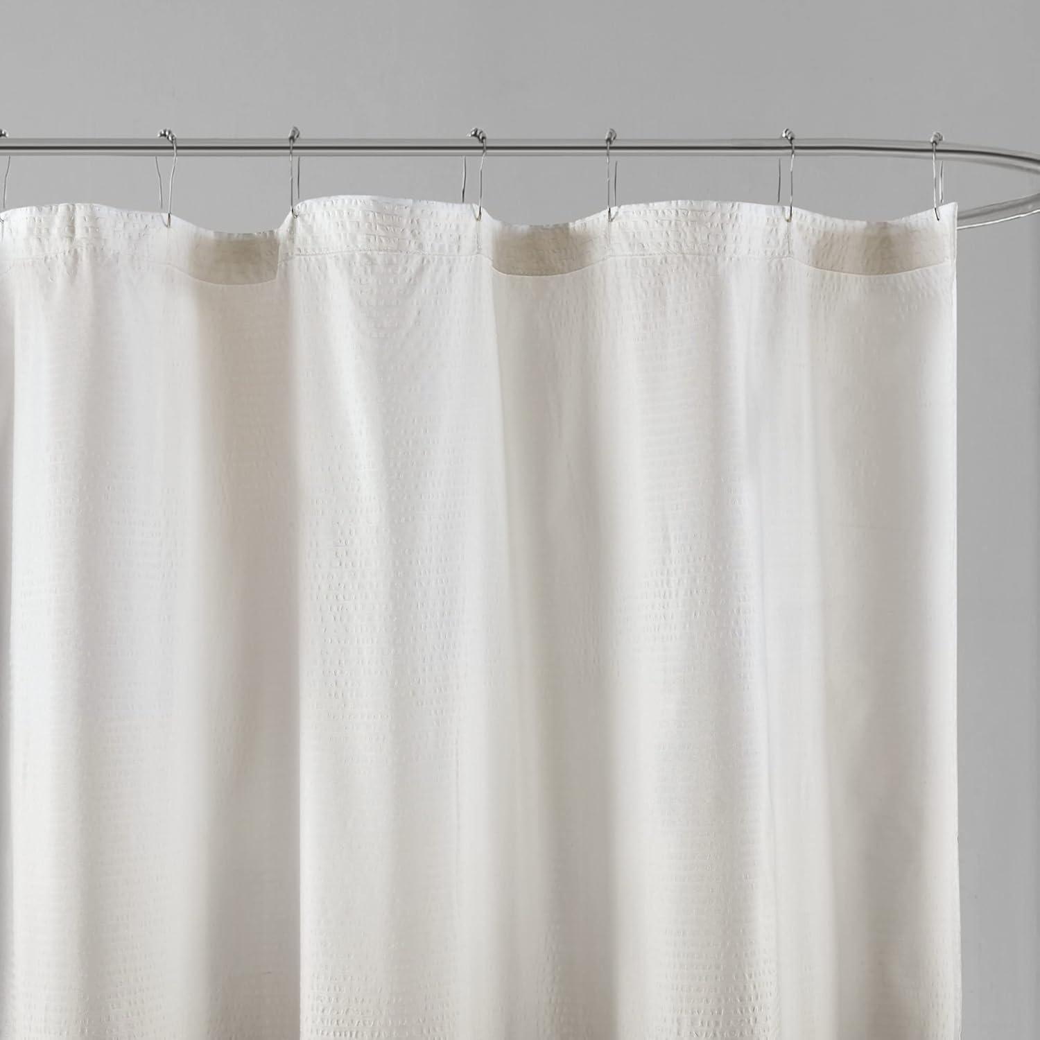 Madison Park Ara Ombre Printed Seersucker Single Shower Curtain