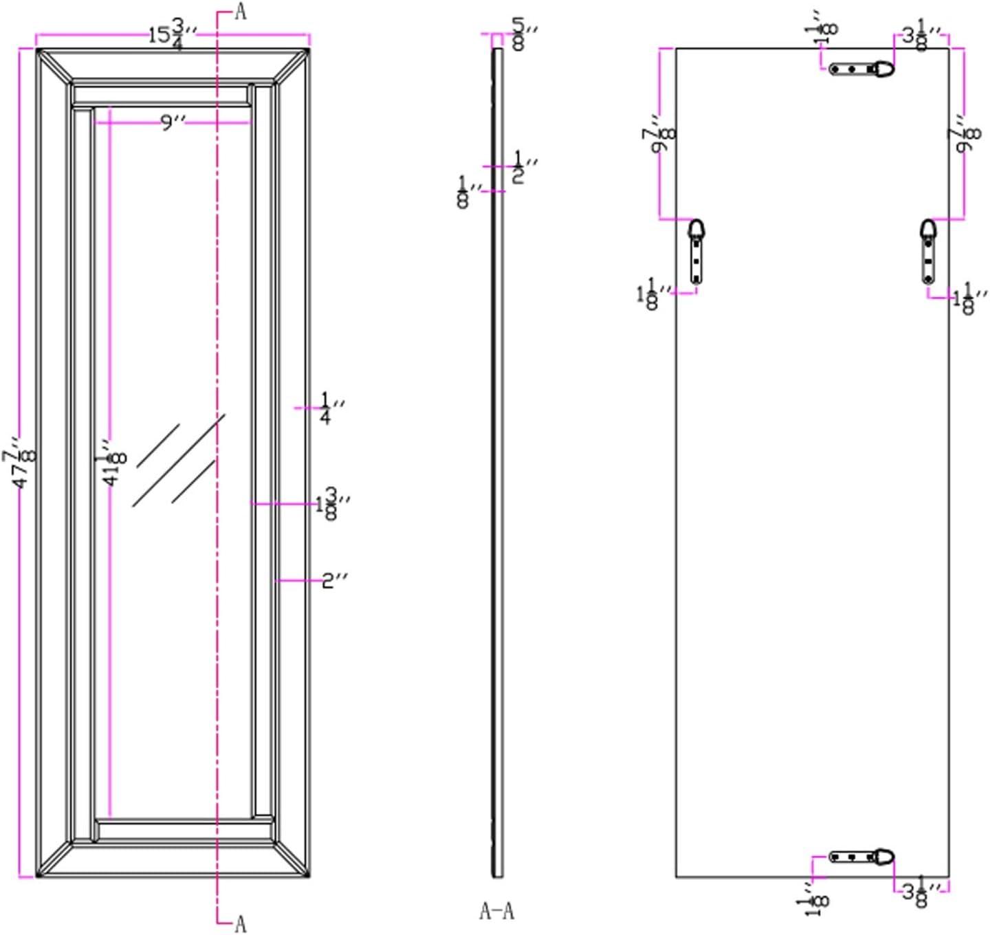 Camden Isle Lincoln Silver Classic Frame Mirror